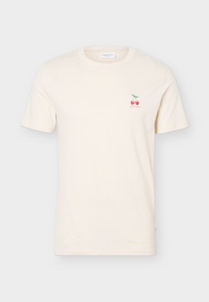 Lindbergh, EMBROIDERY TEE - Basic T-shirt - pastel peach