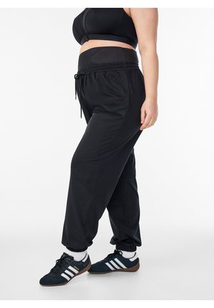 Active by Zizzi MIT BREITEM BUND - Træningsbukser - black