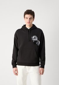 HUGO Sweat à capuche - black
