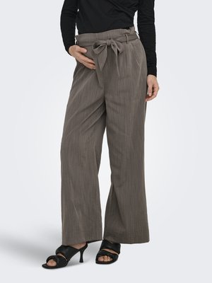ONLY MATERNITY OLMMARSA SOLID PAPERBAG - Stoffhose - detail melange