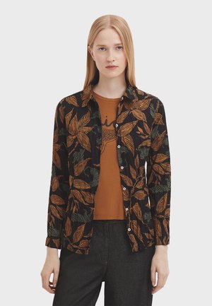 Button-down blouse - brown