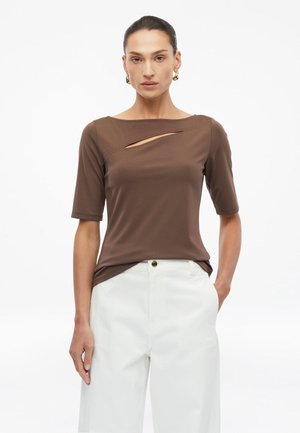s.Oliver, T-SHIRT - T-Shirt print - mokka