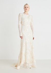 YAS YASFLOREE TRAIN DRESS - Svečana odjeća - gardenia