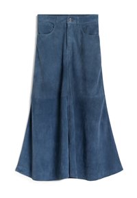 LACY - Lederrock - steinblau