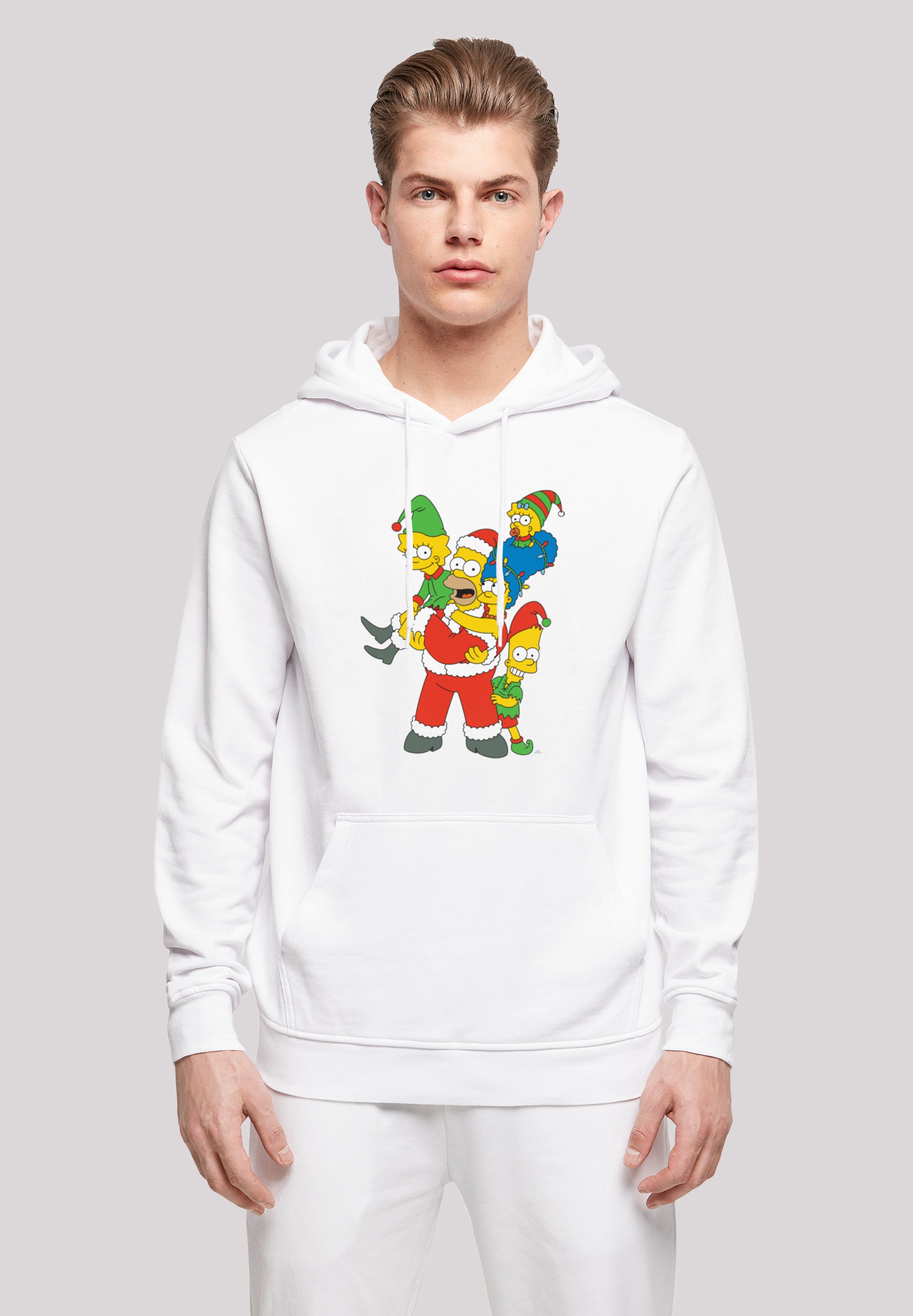 F4NT4STIC THE SIMPSONS WEIHNACHTEN FAMILY - Sweatshirt - white - Zalando.de