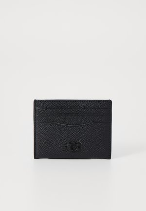 COACH FLAT CARD CASE - Portemonnee - black