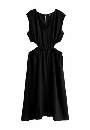 CUT OUT REGULAR FIT - Maxikleid - black