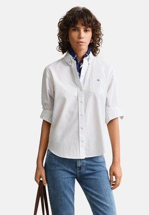 GANT REGULAR FIT STRIPED OXFORD  - Camicia - light blue