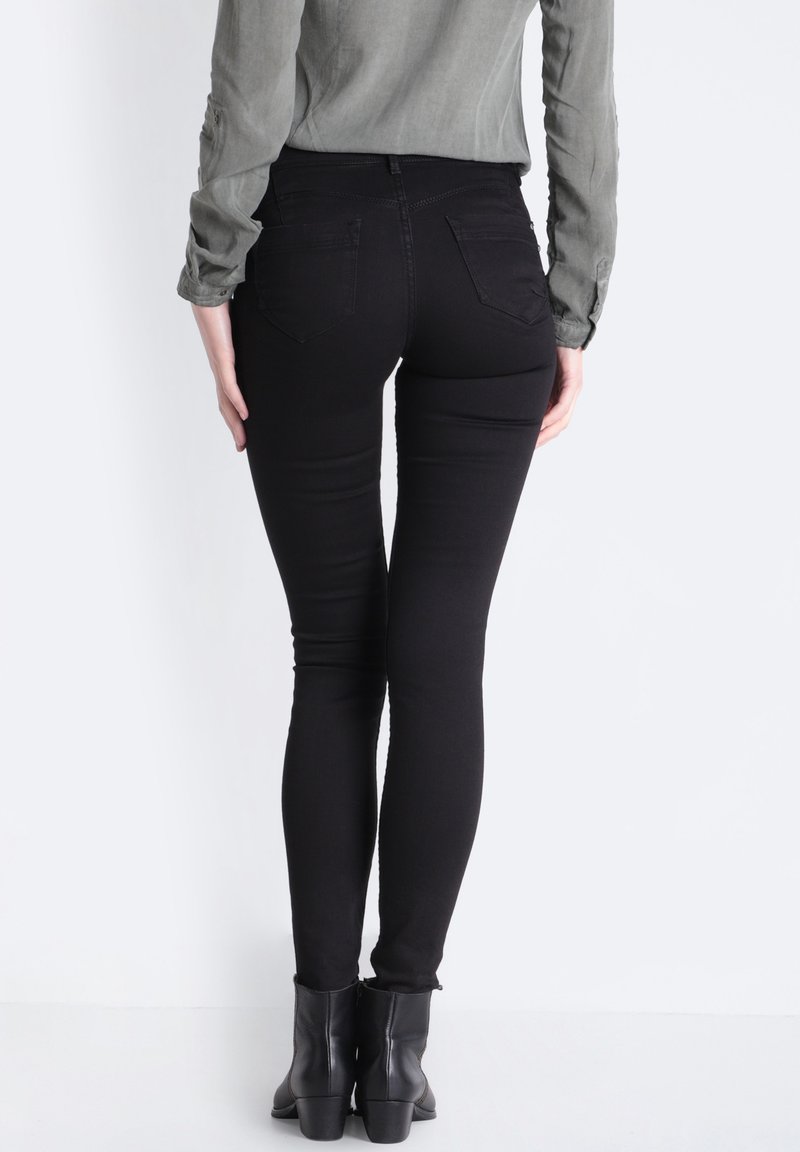 Bonobo Jeans Noirs Femme Bonobo Jeans Womens Black Leather Coated