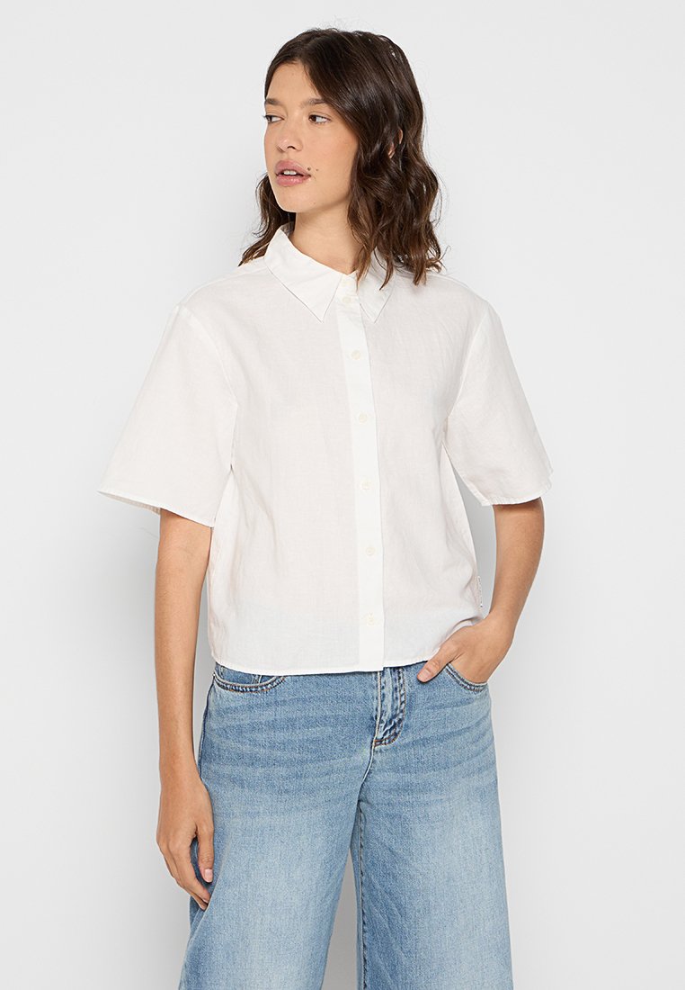 Marc O’Polo DENIM Overhemdblouse wit Marc O’Polo DENIM Overhemdblouse wit