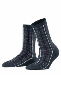 Esprit CHECK - Socken - navy mel