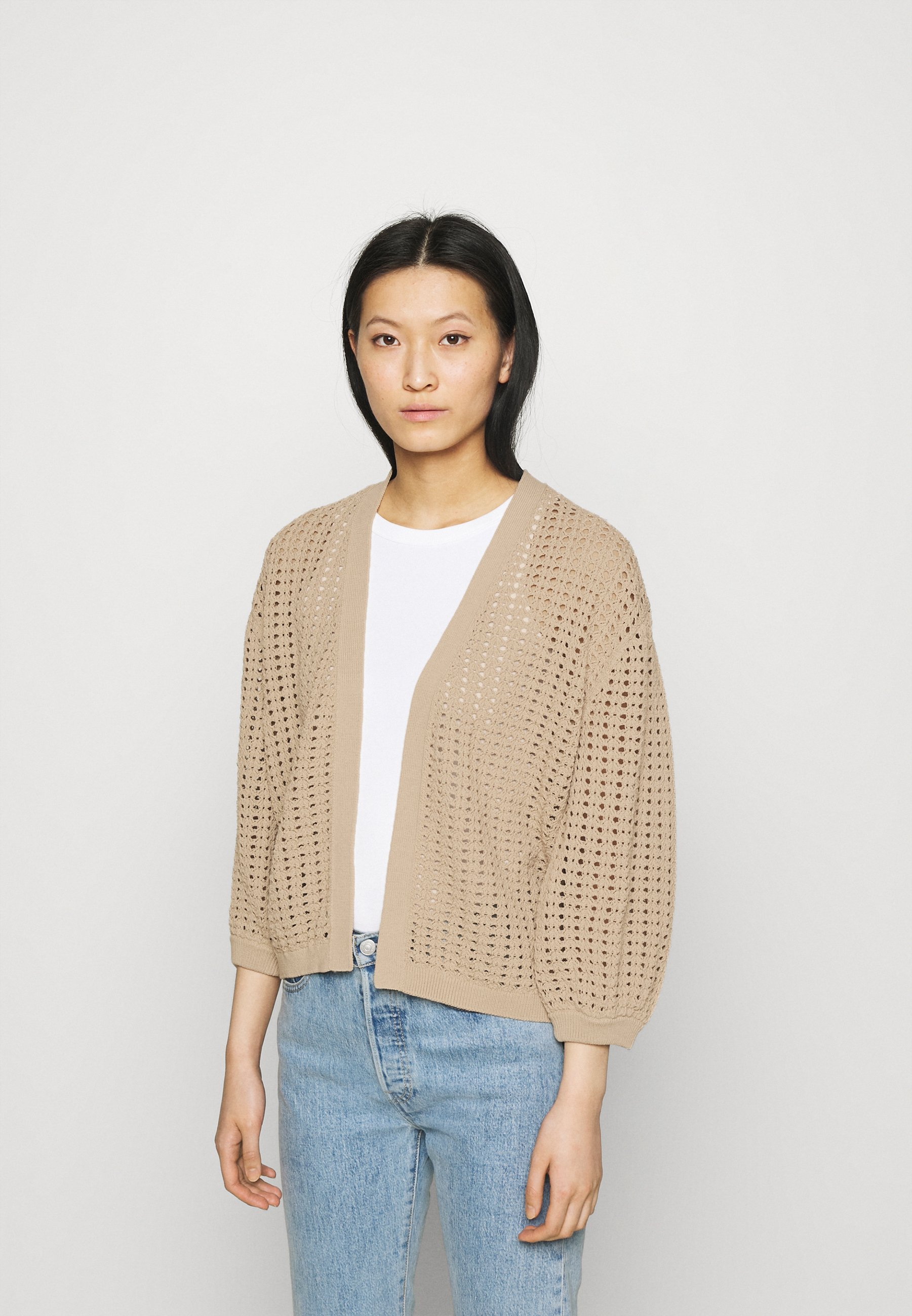 ARKET FINE KNIT - Cardigan - beige 