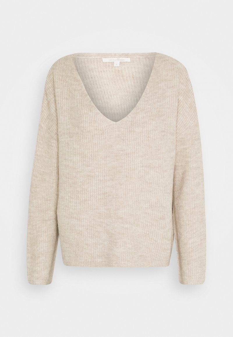 TOM TAILOR DENIM Stickad tröja - beige