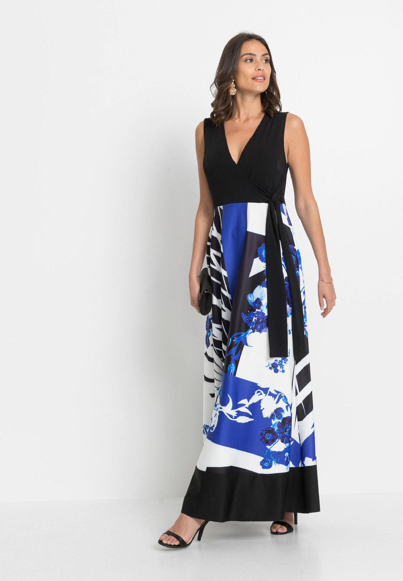 bonprix STYLISCHES - Vestito lungo - schwarz/nero - Zalando.it