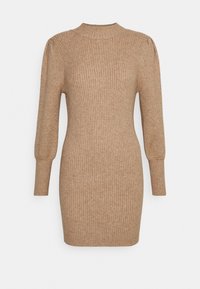 ONLY Petite Stickad klänning - brown