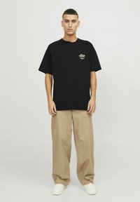 Jack & Jones GEDRUCKT RUNDHALS - T-shirt con stampa - black