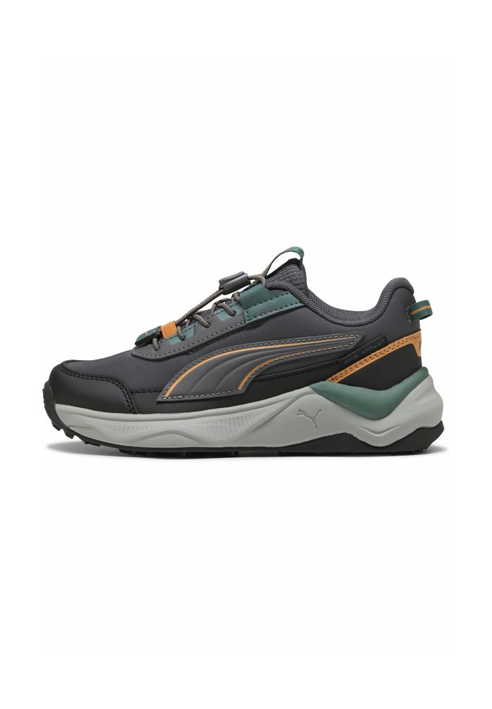 PUMA EVOLVE 2,0 TRAIL LO PS UNISEX - Zapatillas de trail running - moody gray-bright papaya-puma black