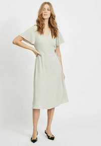 VILA VILOVIE WRAP DRESS - Vestido de dia - dove