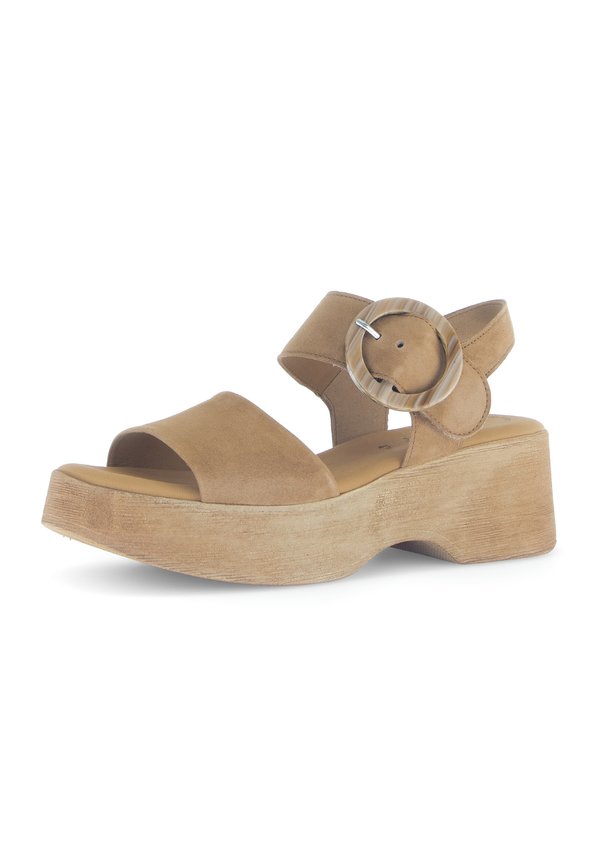 Platform sandals - walnut2