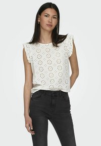 JDY - NORMAL GESCHNITTEN RUNDHALS VOLUMINÖSER ARMSCHNITT - Blouse - cloud dancer Miniatuurafbeelding 1