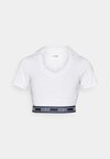 NEW ALINE TOP  - T-shirt estampada - heather stone white