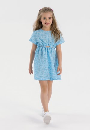 SHORT SLEEVE CUT OUT - Denné šaty - blue