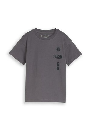 OVERSIZE MIT RÜCKEN - T-shirt print - dark urban grey