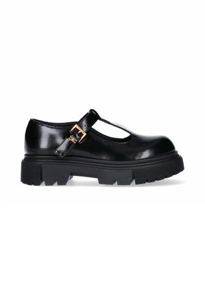 CON CINTURINO E CHUNKY - Ballerina's met enkelbandjes - nero