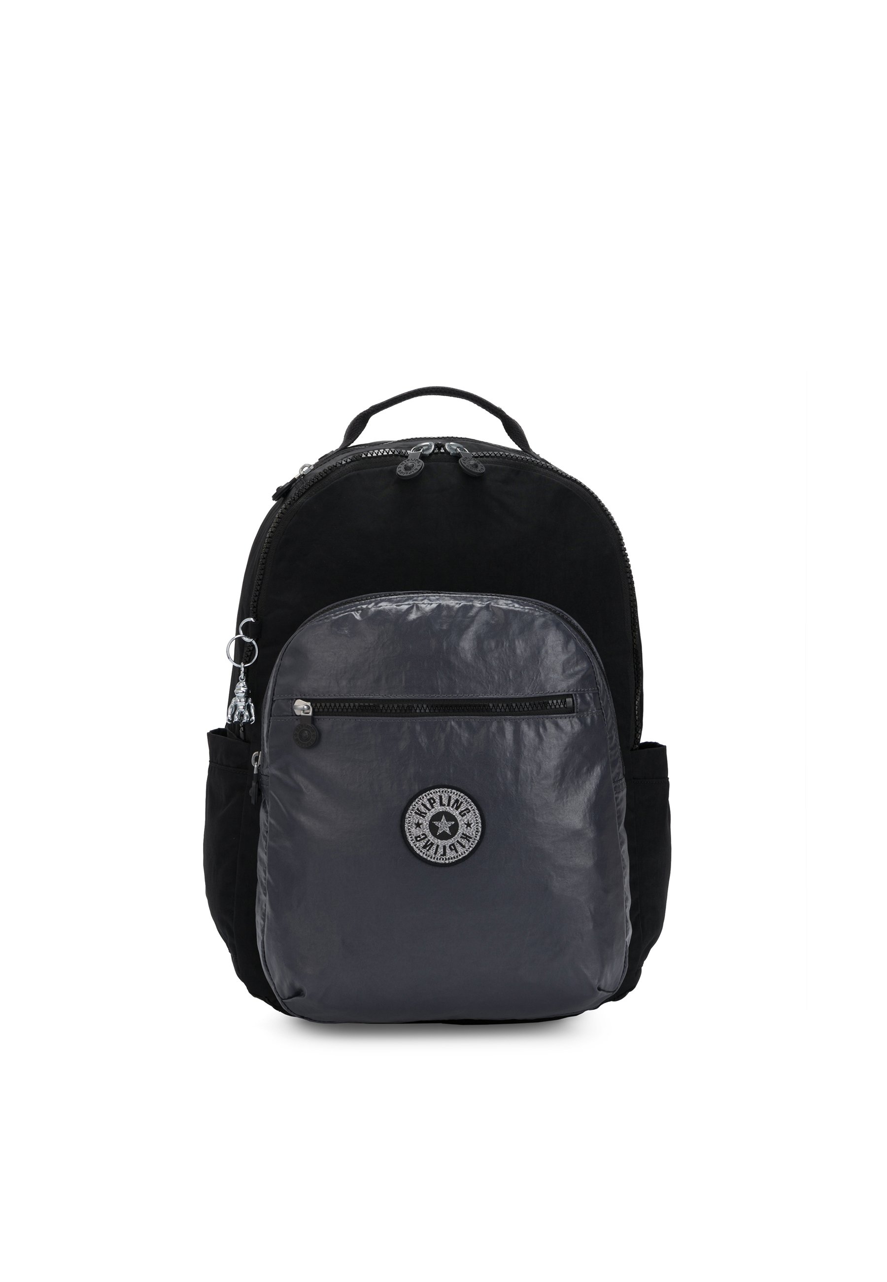 Kipling SEOUL - Mochila escolar - black met bl/negro metalizado - Zalando.es