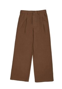 DOUBLE PLEATED CLUB  - Bukse - brown