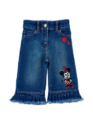 CON GALETTA - Straight leg jeans - blue stone denim