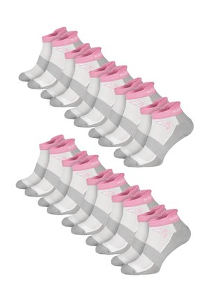 10 PAAR PERFECT TRAIL - Socken - weiß rosa