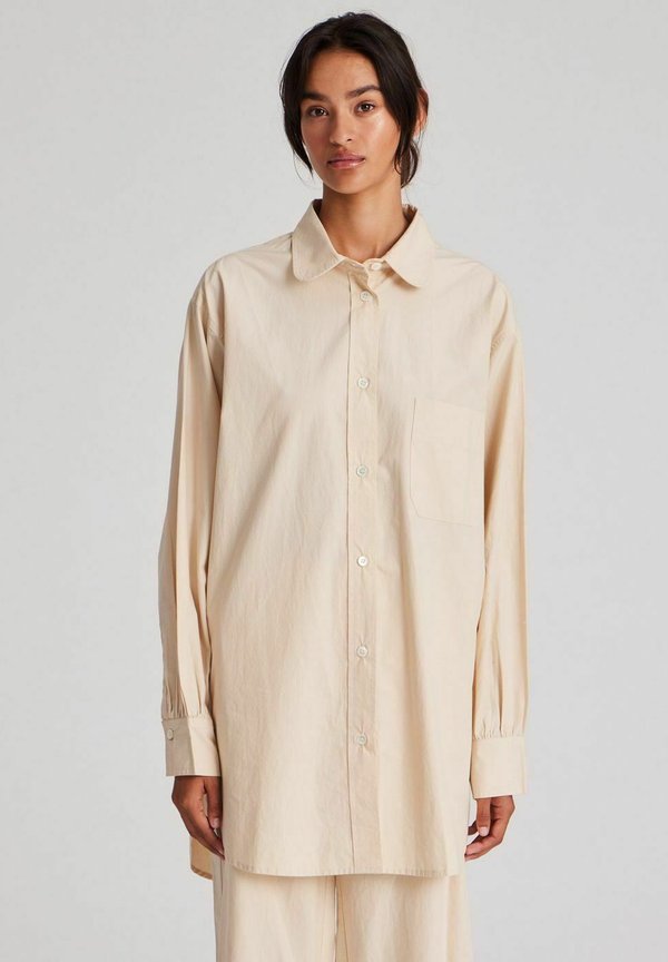 Rosa poplin - Hemdbluse - summer sand