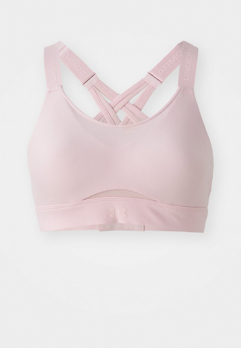 Under Armour Sport-bh met high support roze