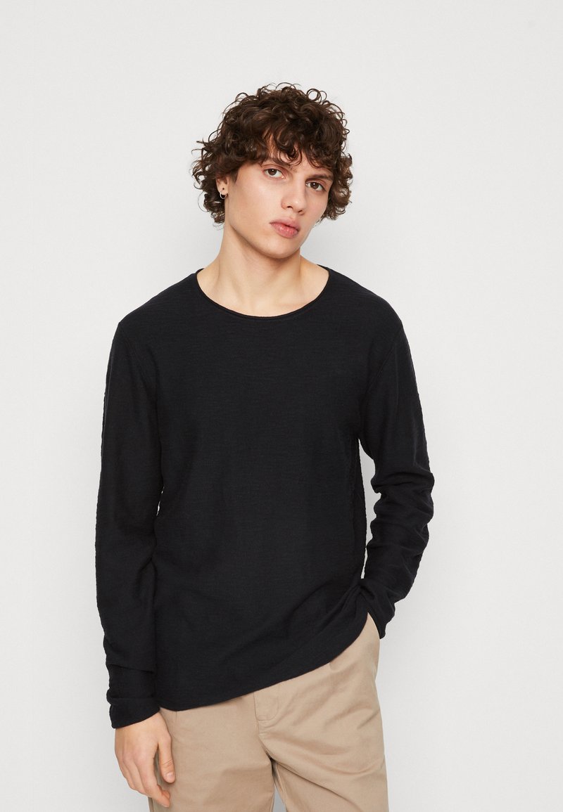 Jack & Jones JJSTANDFORD CREW NECK - Maglione - navy blazer/blu scuro