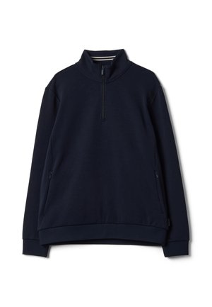 PIOMBO, HALF-ZIP JACKET - Sweatshirt - navy blue
