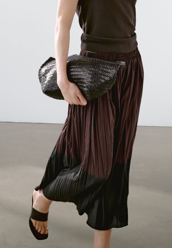 FLUID - A-line skirt - bordeaux