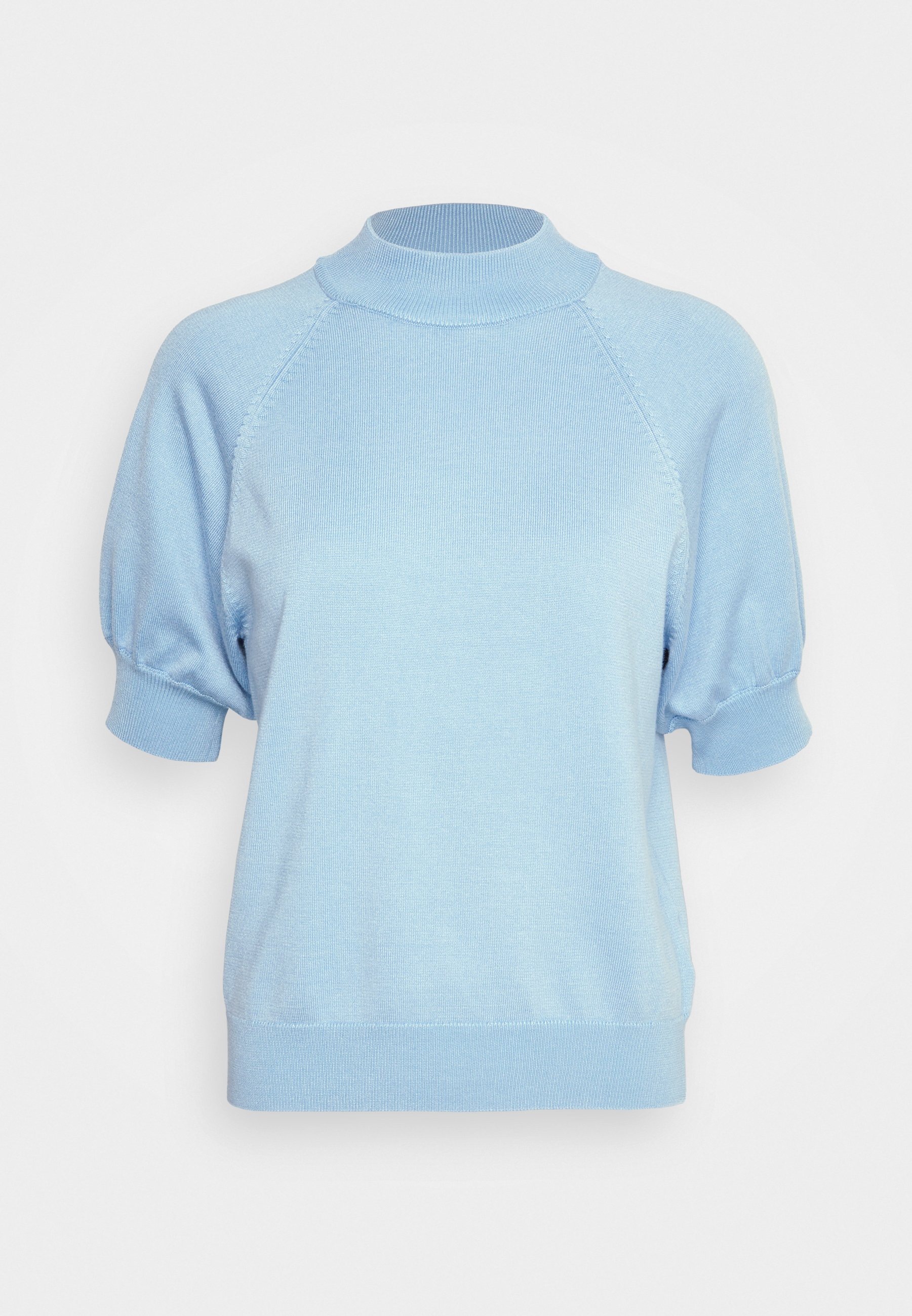 Pull Manches Longues Bleu Nuit En Coton Organza - Marque Bruuns Bazaar Taille S (36/38) - Neuf