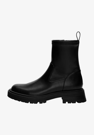 PULL&BEAR, Bottines à plateau - black