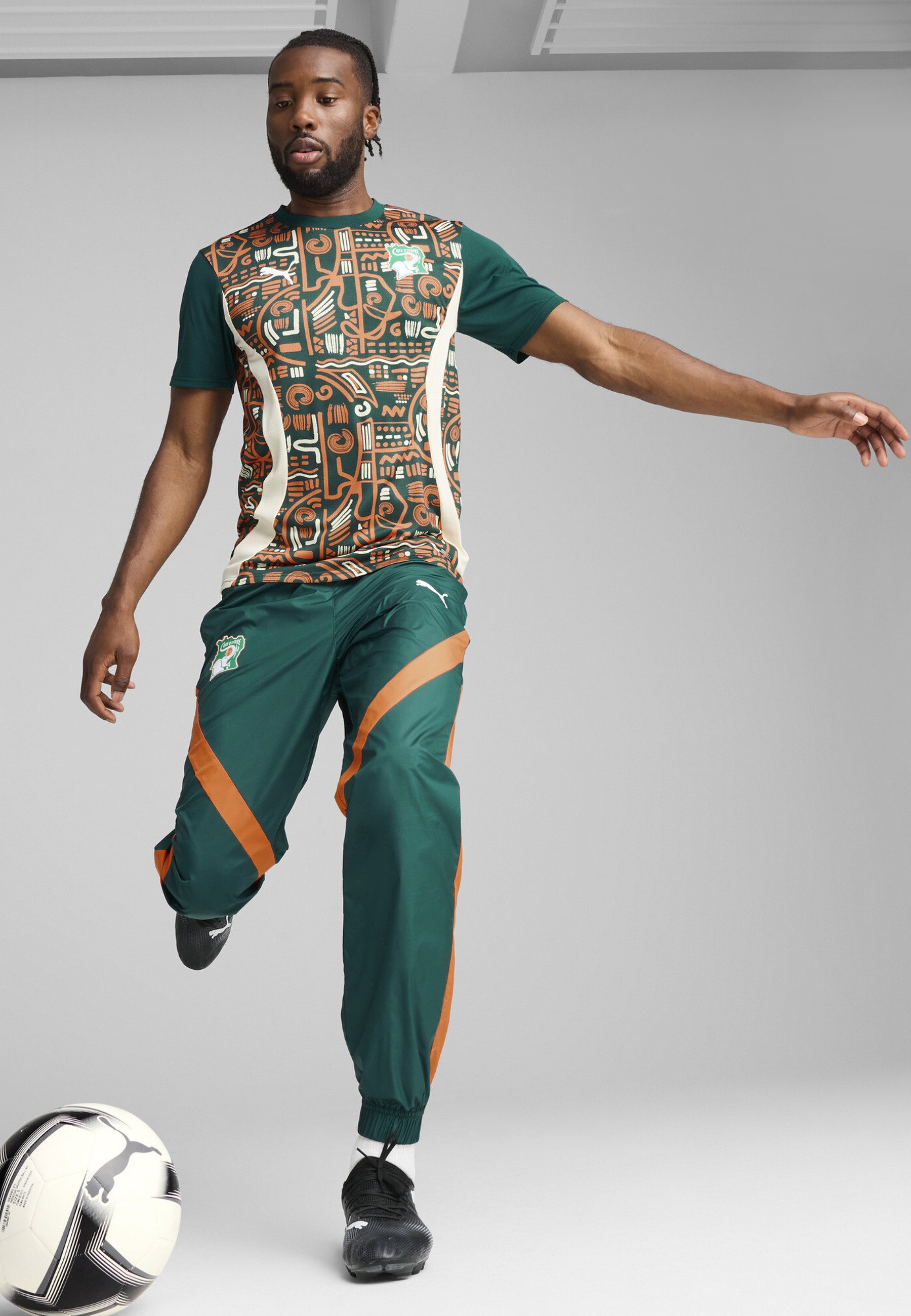 Puma IVORY COAST FIF PREMATCH JERSEY - Football jersey - dark