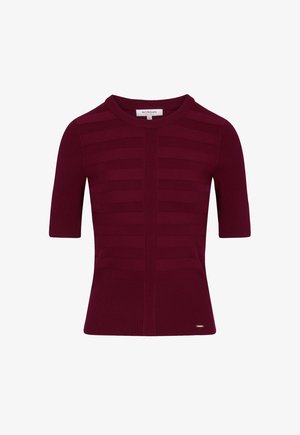 Morgan, MORGAN MORGAN JUMPER WITH SHORT SLEEVES - Basic T-shirt - bordeaux