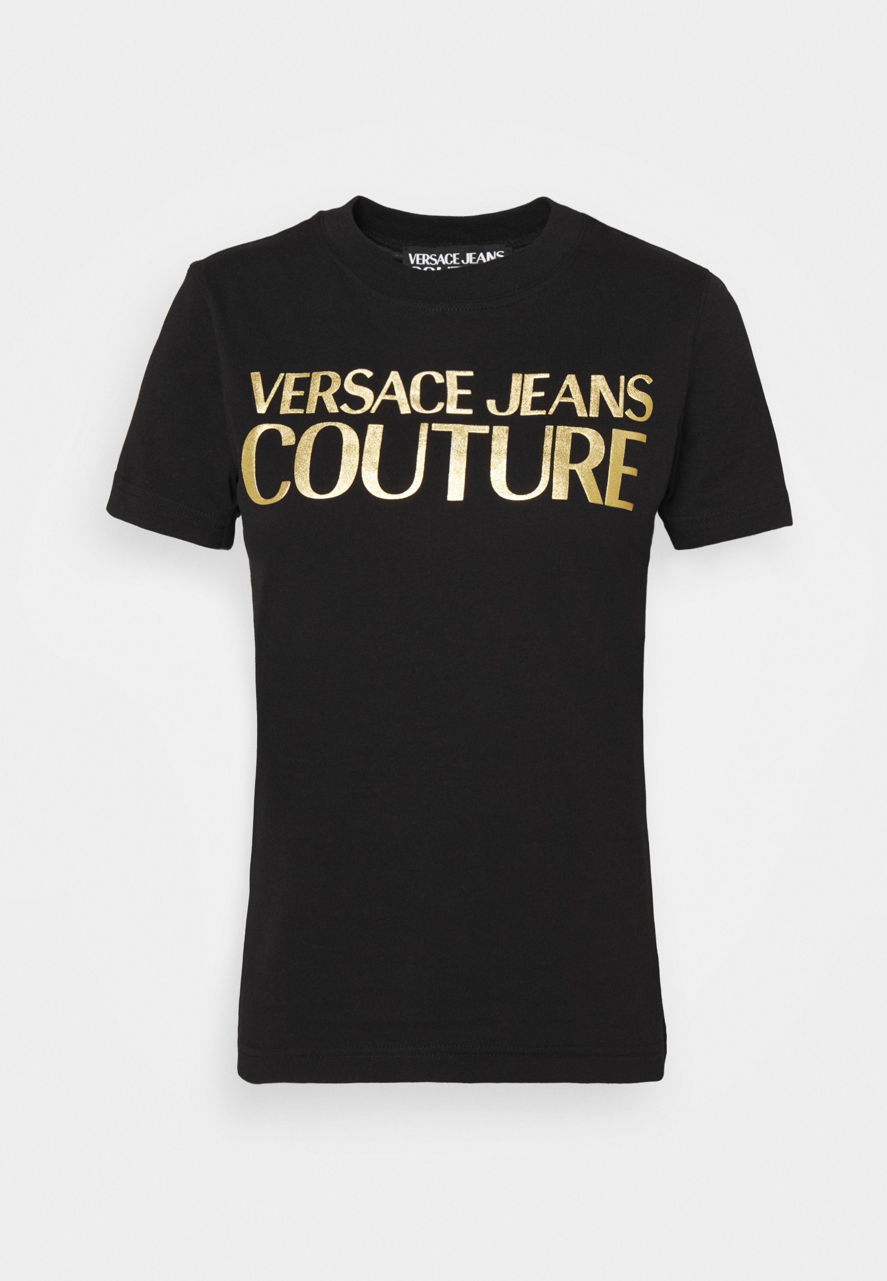 versace jeans black and gold t shirt