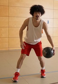 adidas Performance 3 STRIPES SHORT - Sport rövidnadrágok - better scarlet/aurora black