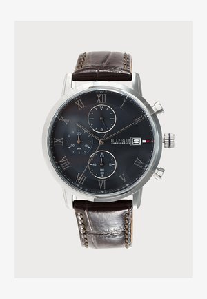 Tommy Hilfiger, KANE - Chronograaf - silver-coloured/brown/blue