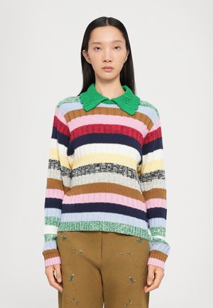 Striktrøje - multi-coloured