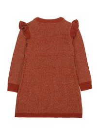 UBS2 APLICACIÓN LENTEJUEL - Stickad klänning - naranja