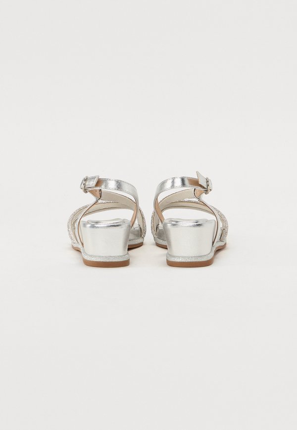 Wedge sandals - diva silver2