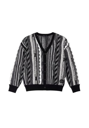 Colucci, 3D KNIT CARDIGAN - Ζακέτα - aop black