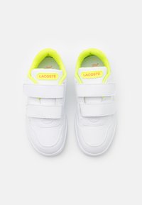Lacoste T-CLIP INFANTS TRAINERS - Sneakers laag - white/yellow