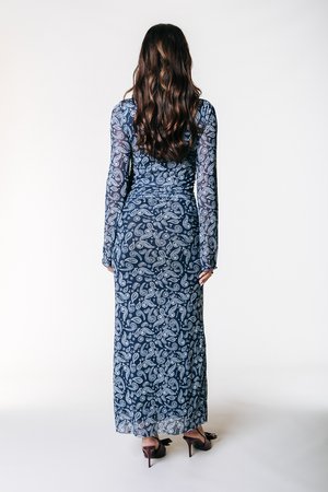 MAUDE - Maksi garuma kleita - denim blue